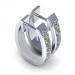 1.00CT princess cut diamonds diamond earrings