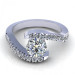 0.65CT round cut diamonds engagement ring