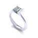 0.35CT princess cut diamonds solitaire ring