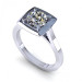 0.45CT round cut diamonds solitaire ring