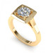 0.45CT round cut diamonds solitaire ring