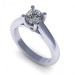 0.45CT cushion cut diamonds solitaire ring