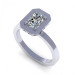 0.80CT radiant cut diamonds solitaire ring