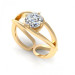 0.45CT round cut diamonds solitaire ring