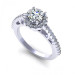 1.15CT round cut diamonds engagement ring