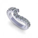 1.30CT round cut diamonds wedding band