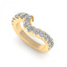 1.30CT round cut diamonds wedding band