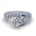 1.65CT round cut diamonds engagement ring