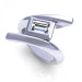 0.45CT emerald cut diamonds solitaire ring