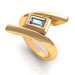1.50CT emerald cut diamonds solitaire ring