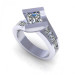 2.35CT princess cut diamonds engagement ring