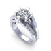 0.80CT round cut diamonds engagement ring