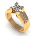 0.70CT princess cut diamonds engagement ring