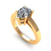 0.35CT pear cut diamonds solitaire ring