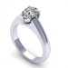 0.35CT pear cut diamonds solitaire ring