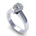 0.80CT pear cut diamonds solitaire ring