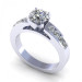 0.90CT round cut diamonds engagement ring