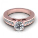 1.25CT round cut diamonds engagement ring