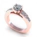 0.80CT round cut diamonds engagement ring