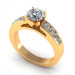 1.60CT round cut diamonds engagement ring
