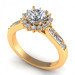 1.82CT round cut diamonds engagement ring