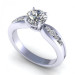 0.80CT round cut diamonds engagement ring