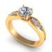 1.40CT round cut diamonds engagement ring