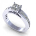 1.80CT princess cut diamonds engagement ring