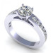 1.10CT round cut diamonds engagement ring