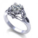 1.07CT round cut diamonds engagement ring