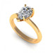 0.80CT pear cut diamonds solitaire ring