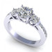1.75CT and round cut diamonds engagement ring