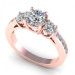 1.75CT and round cut diamonds engagement ring