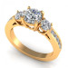 1.75CT and round cut diamonds engagement ring