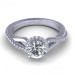 0.60CT round cut diamonds engagement ring
