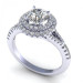 1.29CT and round cut diamonds engagement ring