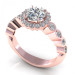 1.80CT and round cut diamonds engagement ring