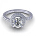 0.60CT round cut diamonds engagement ring