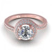 0.70CT and round cut diamonds engagement ring