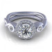 1.07CT and round cut diamonds engagement ring