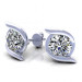 0.25CT round cut diamonds stud earrings