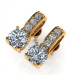 1.10CT round cut diamonds stud earrings