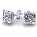 0.80CT princess cut diamonds stud earrings