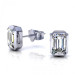 0.80CT emerald cut diamonds stud earrings