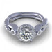 0.82CT round cut diamonds engagement ring