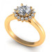 0.55CT round cut diamonds halo rings