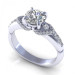 0.70CT round cut diamonds engagement ring