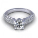 0.85CT round cut diamonds engagement ring