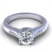 0.55CT round cut diamonds engagement ring