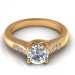 0.45CT round cut diamonds engagement ring